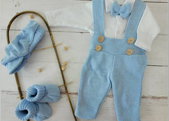 Komplet do chrztu dla chłopca zimowy