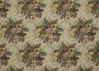 Tkanina obiciowa gobelin Bukiety klasyczne SIM 1