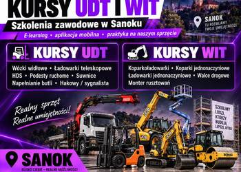 Kursy UDT i WIT w Sanoku – wózki widłowe, HDS, podesty, suwnice, koparki, ł