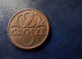 Stare monety 2 grosze 1939 2RP Polska piękna
