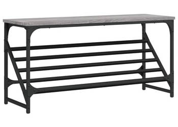 Stojak na buty szary dąb sonoma 90x30x45 cm WM-833421