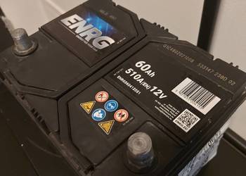Akumulator ENRG 60Ah 510A 12V (jak nowy / stan bardzo dobry)