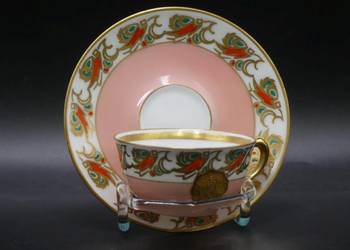 Zjawiskowy cienkościenny komplet do mokki Tułowice Tillowitz, 1928 - 45