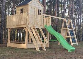 Solidny domek dla dzieci Plac zabaw Domek dziecięcy Domek ogrodowy