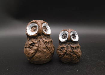 Ceramiczne figurki sowy 2szt.