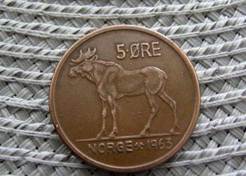 Norwegia 5 Ore 1963r