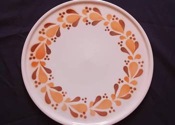 Fajansowa patera - tortownica art deco - Spritzdekor, Steingutfabrik Torgau Fajansowa patera - tortownica art deco - Spritzdekor, Steingutfabrik Torgau