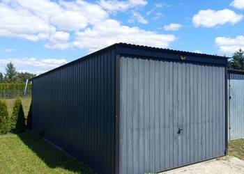 Garaż blaszany 3x6m brama uchylna do góry bardzo dobry stan