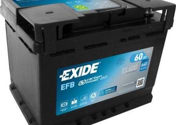 Akumulator 60Ah 640A Exide Start Stop EFB PRAWY PLUS