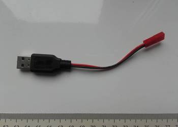 Ładowarka USB JST do akumulatorów 3,7V, wtyczka JST-2P, KCY,