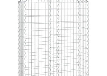 Łukowaty kosz gabionowy 100x30x120/140 cm galwanizowane żelazo WM-153426