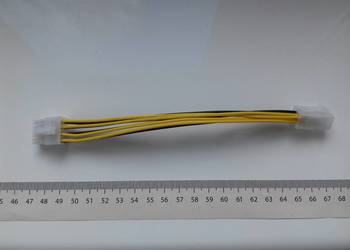 Adapter ATX EPS do MB-CPU z 4Pin męski na 8Pin żeński, EPS przejściówka kab