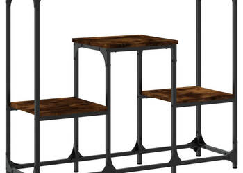 Stolik konsolowy przydymiony dąb 895x28x76 cm WM-833385