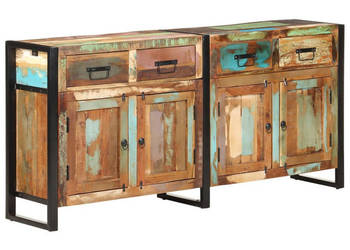 Szafka 172x35x80 cm lite drewno odzyskane WM-321697