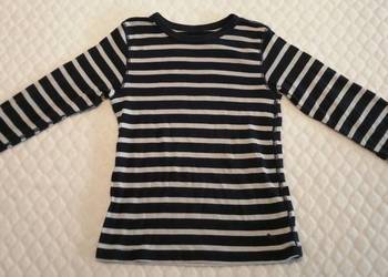 Bluzka, długi rękaw, chłopięca, pasy, 110/116, H&M (Odzież)