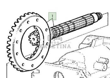 John Deere 6800 6900 Wałek Atakujący Atak Koło Zębate CZĘŚCI RE52043 R1153…
