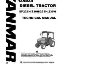 Yanmar EF200H, EF453T instrukcja napraw Yanmar EF200H, EF453T instrukcja napraw