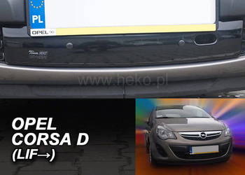 Osłona zimowa Opel Corsa D 06-11 dolna blenda wlotu zderzaka grilla Heko