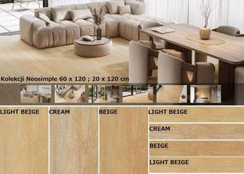 gres 60/120 ,20/120 neosimple rektyfkowany satynowy-matowy