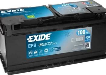 Akumulator Exide Start Stop EFB 100Ah 900A PRAWY PLUS
