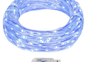 vidaXL Lampki świąteczne, 40 m, 400 niebieskich diod LED(SKU:328849)