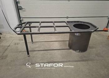 stół walcowy, podstawa stołu metalowa