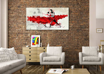 obraz xxl TANCERZE -120x70cm obraz na płótnie tango taniec