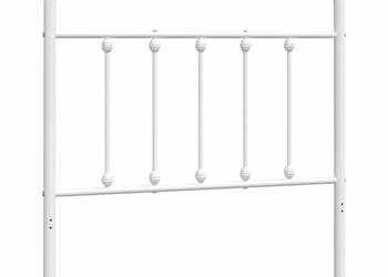 Metalowe wezgłowie białe 80 cm WM-352654