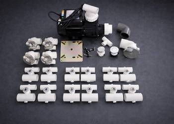 Zestaw/system hydromasażu do jacuzzi / balii (4+12 dysz )