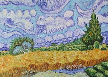 Obraz do gabinetu dentystycznego Pole pszenicy - V. van Gogh
