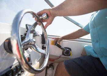 STEROWNIE DO ŁODZI MOTORÓWKI JACHTU POMPA WSPOMAGANIA