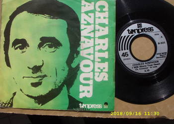 K.  CHARLES AZNAVOUR, 1978 r. ;singiel winyl.