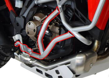 Gmole dolne do HONDA CRF 1100 Africa Twin DCT (2024 - ) - srebrne