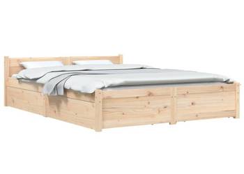 vidaXL Rama łóżka z szufladami, 140x190 cm(SKU:3103549)