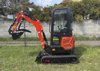 Koparka MiniKoparka 1.8T KUBOTA! Skrętne ramie szybkozłącze OKAZJA! KOMPLET