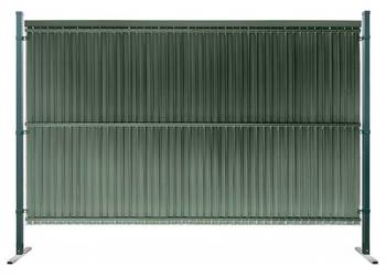 Listwy ogrodzeniowe pionowe wąskie 44-62mm 173x250cm RD12 Zielony