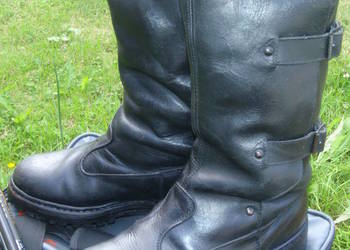 Skorzane buty MON –  vintage ,okres PRL-u