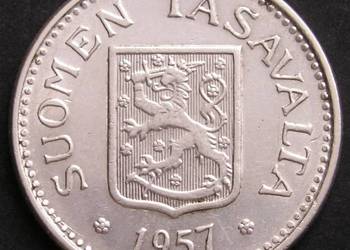 Finlandia 100 markkaa marek - 1957 - SREBRO