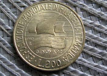 Włochy 200 Lirów 1992r - Ładna