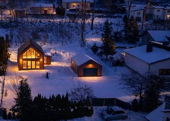 Nowoczesna, całoroczna stodoła nad pięknym kaszubskim jeziorem