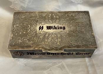 Posrebrzany humidor/pojemnik na cygara - SS „Wiking”