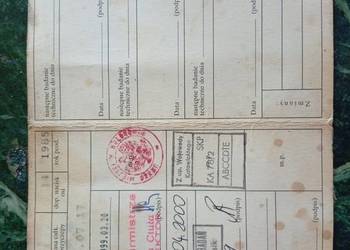 Dowód  kolekcjonerski Żuk 2120