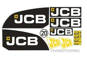 Naklejki oklejenie naklejka - JCB TM 180 Zamiennik