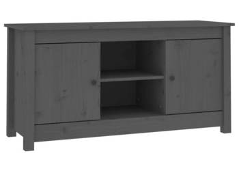 Szafka pod telewizor szara 103x365x52 cm drewno sosnowe WM-814586