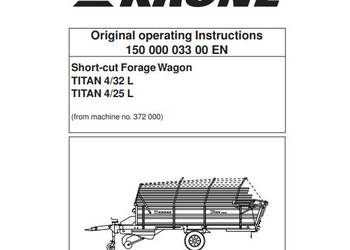 Krone Titan 636 d, gd, 642, d, gd, 432L 425L instrukcja obs.