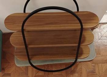 Półka wisząca z Jysk, metal i melamina