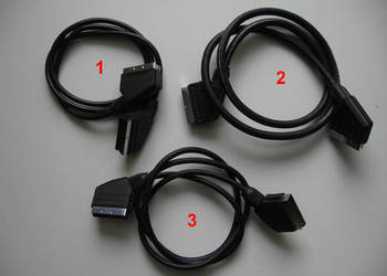 Kabel EURO, Scart 21 pin. Różne długości.