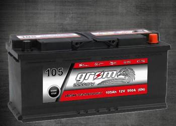 Akumulator GROM AGM START&STOP 105Ah 950A Prawy Plus