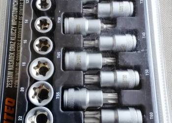 Duży Zestaw nasadek, kluczy wpustowych TORX Nowe nierozpakowane