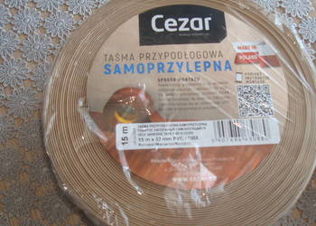 Taśma przypodłogowa samoprzylepna PCV 15m + 5m beżowa
